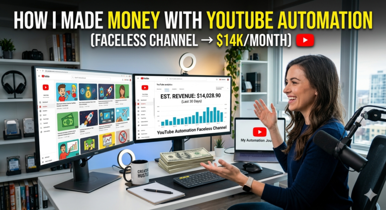 How I Made Money With YouTube Automation (Faceless Channel → $14k/Month)